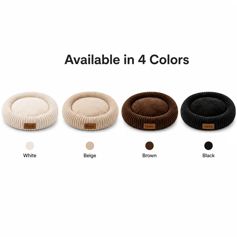 Corduroy Orthopedic Dog Cat Bed Raised — Product details 2