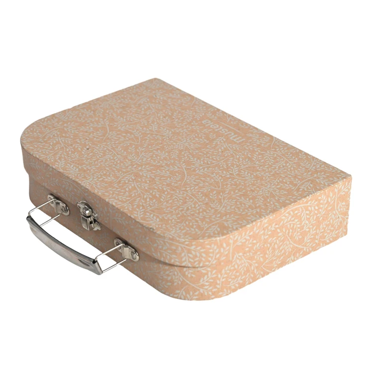 Biodegradable Manufacture Wholesale Scatola Regalo Craft Paper Packaging  Cardboard Suitcase Box for Children