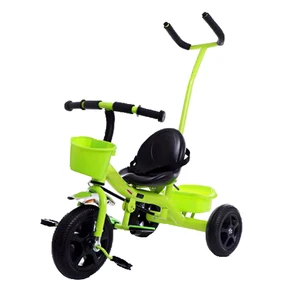Unisex 3-Wheel Pedal Push Ride-On Plastic Toy EN71 Certified Baby Kid Tricycle for 2-4 Years Kids