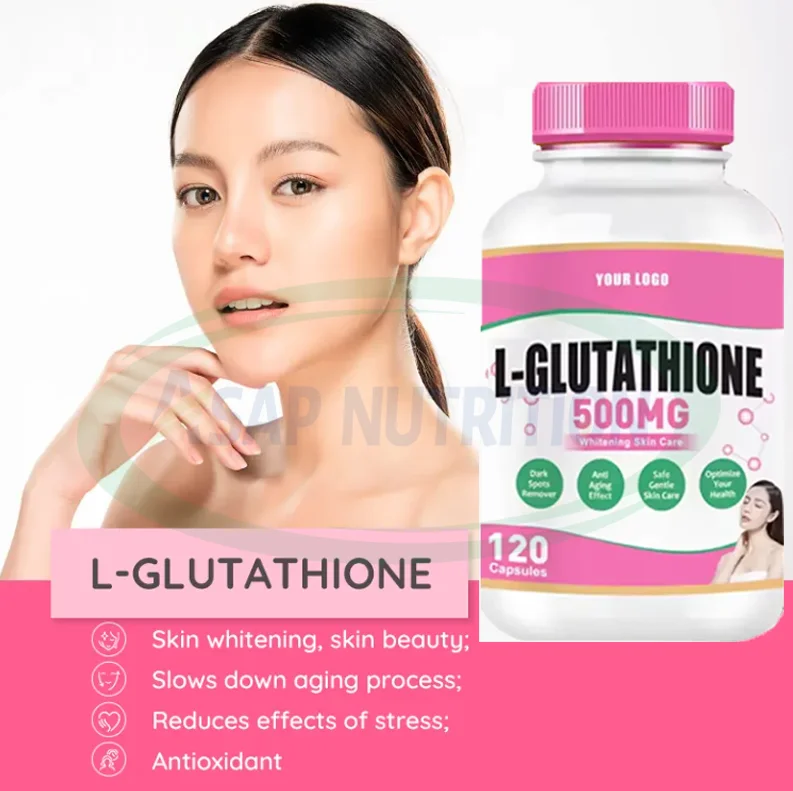 Soin Éclaircissant pour la Peau, Capsules de L-Glutathion et Collagène 500  mg, Acide Hyaluronique Réduit et Vitamine C| Alibaba.com