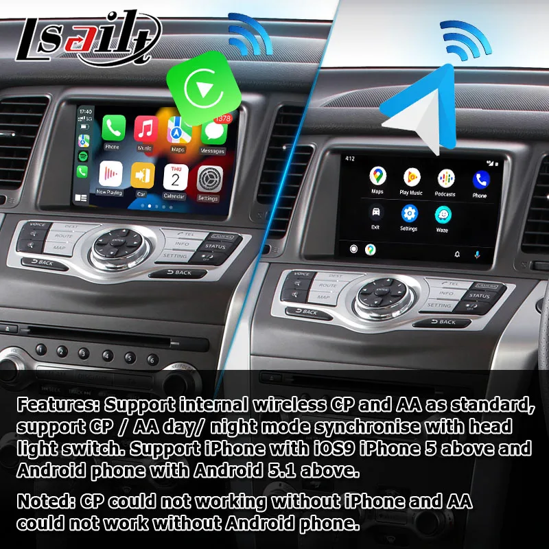 日産ムラーノZ51（2009-2014）用7インチAndroid CP AAスクリーン