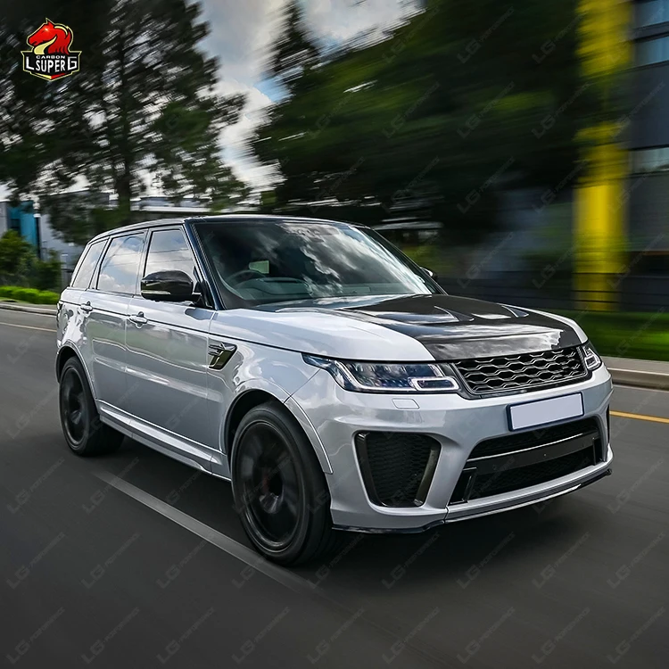 2022 SVR Style Body Kit for Range Rover Sport 2014-2017 with Front Rear Bumepr Side Skirts Fender Headlights Taillights
