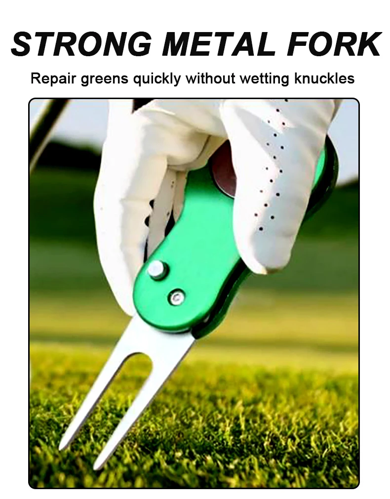 Wholesale Foldable Golf Divot Tool With Ball Marker Custom