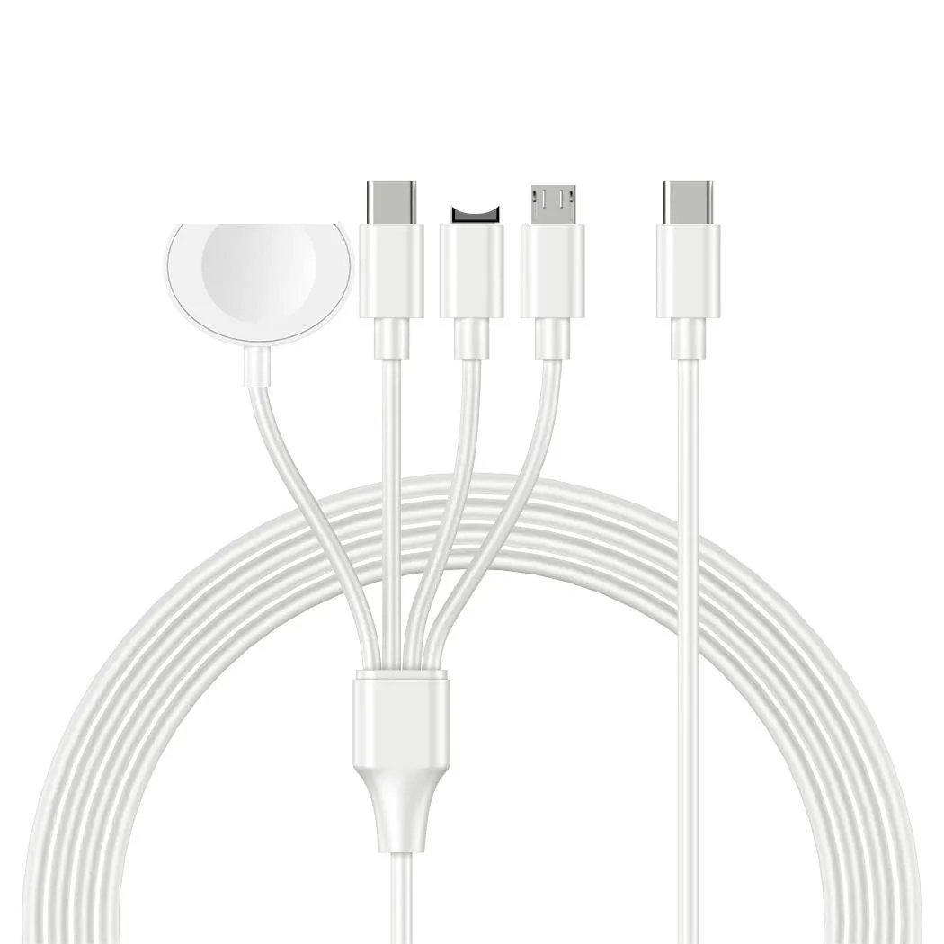 For Apple Watch Series 8 7 6 5 4 Se Charger Cable 4 In 1 Portable Fast