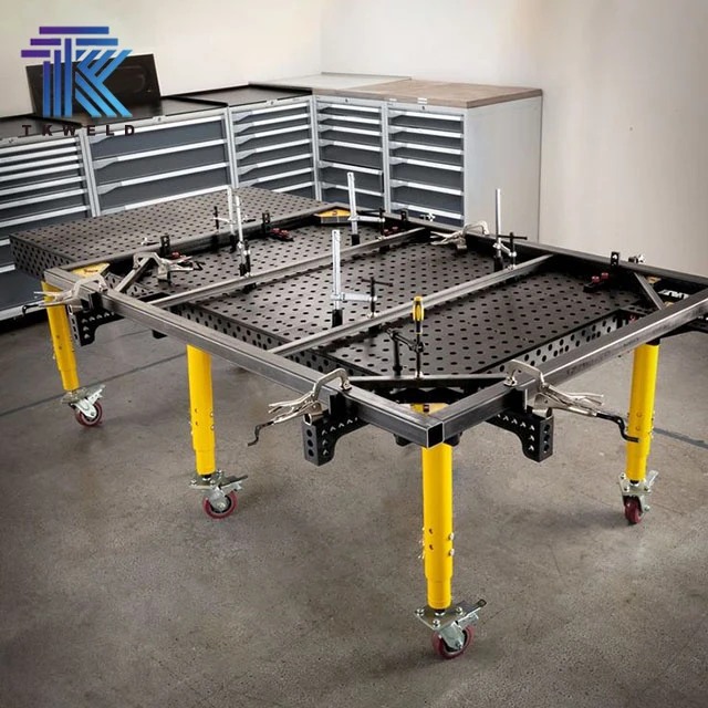 TKweld D16 D28 Steel 3D 2D Welding Jig Table With Clamping Accessories System 3000*1500*200mm
