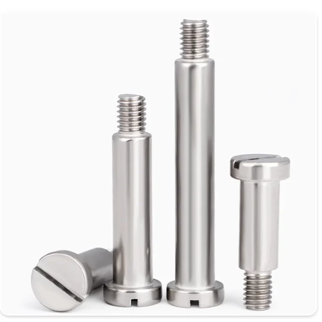 product fast delivery m6 m8 m10 stainless steel 304 316 slotted pan head shoulder screw din923-61