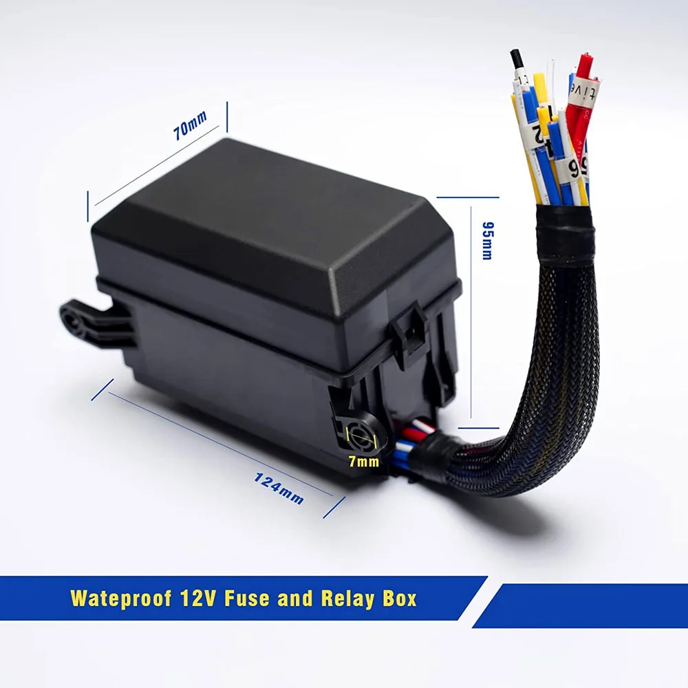 防水 12V 6スロットリレーブロックと4PINリレーボックス