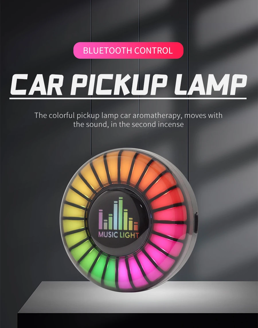 Interior Car Lights Rgb Rhythm Ambient Lamp App Control Music Led Voice ...