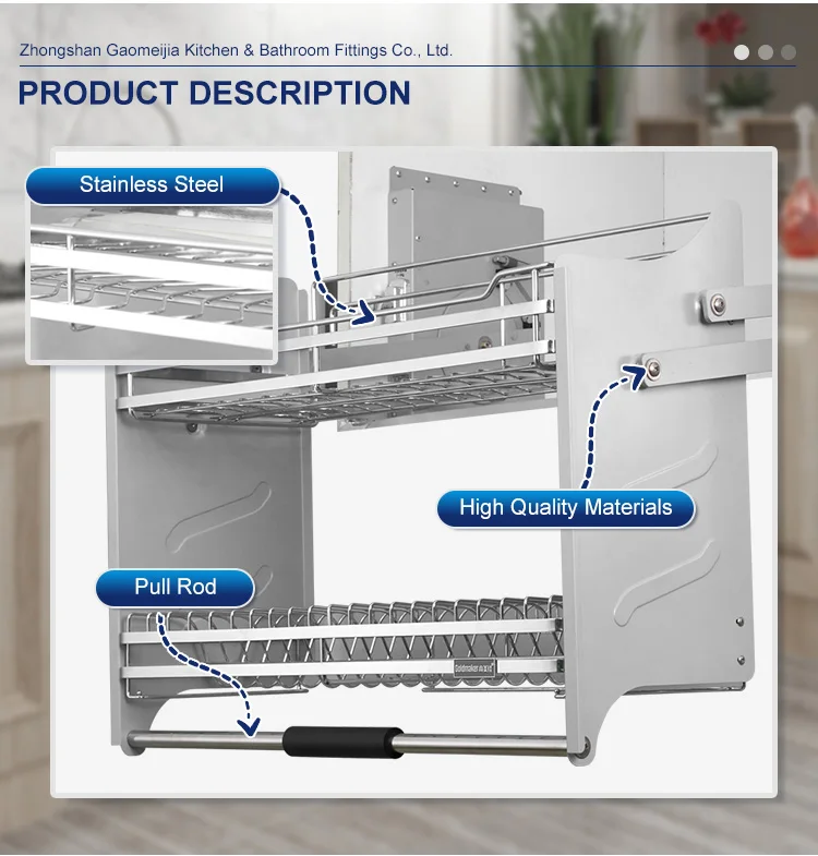 Modular Modern Kitchen Accessories Stainless Steel With Chrome