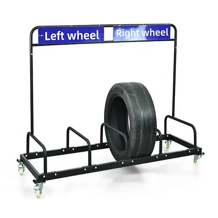 Auto Car Shop Free Standing Metal Wheel Hub Rim Display Rack Detachable  Spare Tire Storage Stand for Truck Motorcycle