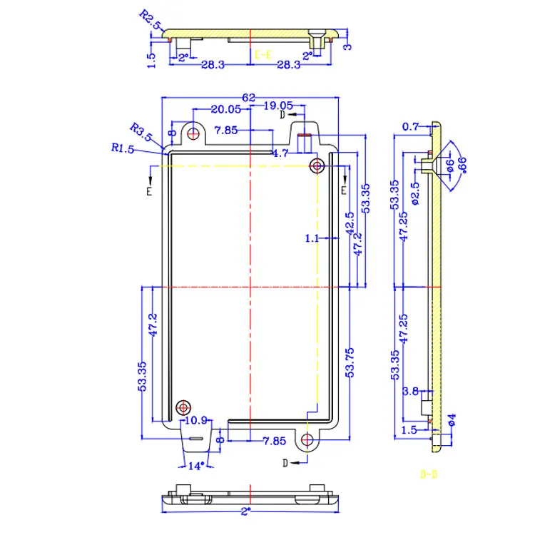 Small Standard Junction Box Housing Customized ABS Plastic Enclosures Electronic Instrument Project Box Case