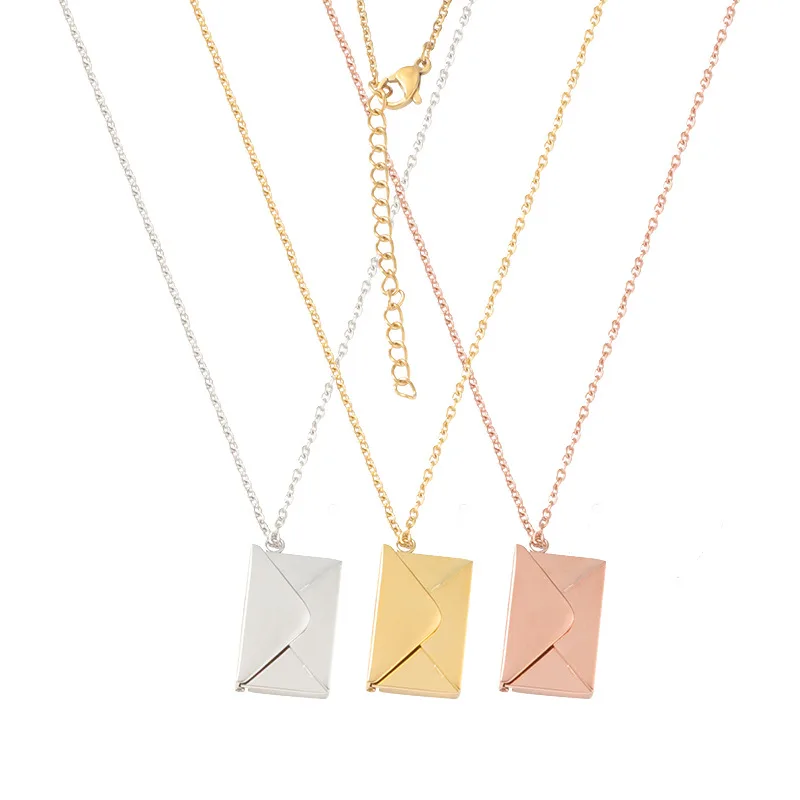 Love Letter Envelope Pendant Necklace