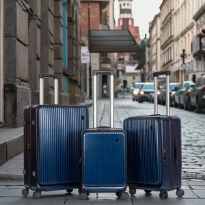 Factory Price Luxury Travelling Trolley Suitcase Luggage Bag Case Set on Wheels ABS PC Men Woman 3 PCS Durable and Fashionable