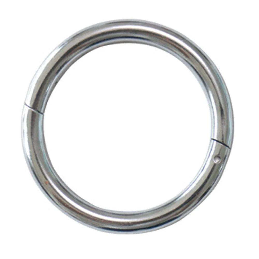 FONDOTIN 2-Pack Stainless Steel Cattle Nose Rings – Durable Traction Tool For Safe Livestock Handling, Reusable Calf Weaning & Farm Management