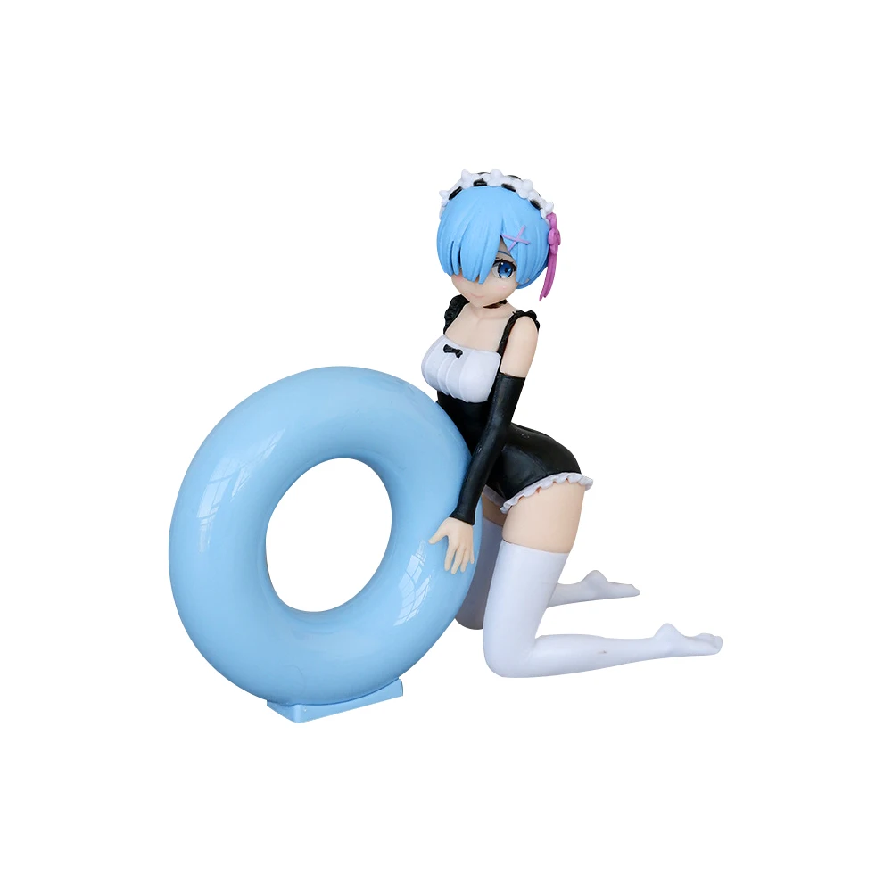 Animation From zero Life Rehm With Beach Swimsuit Sex Girl Action Figure Toy PVC Model Vinyl Figure Doll