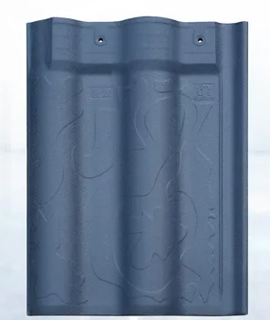 Ultra Cost-Effective Modern Single Wave Dark Gray C-Romanee Roof Tiles Waterproof Villa Interlocking Design