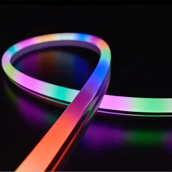 12V Multicolor addressable rgb led neon rope flex light