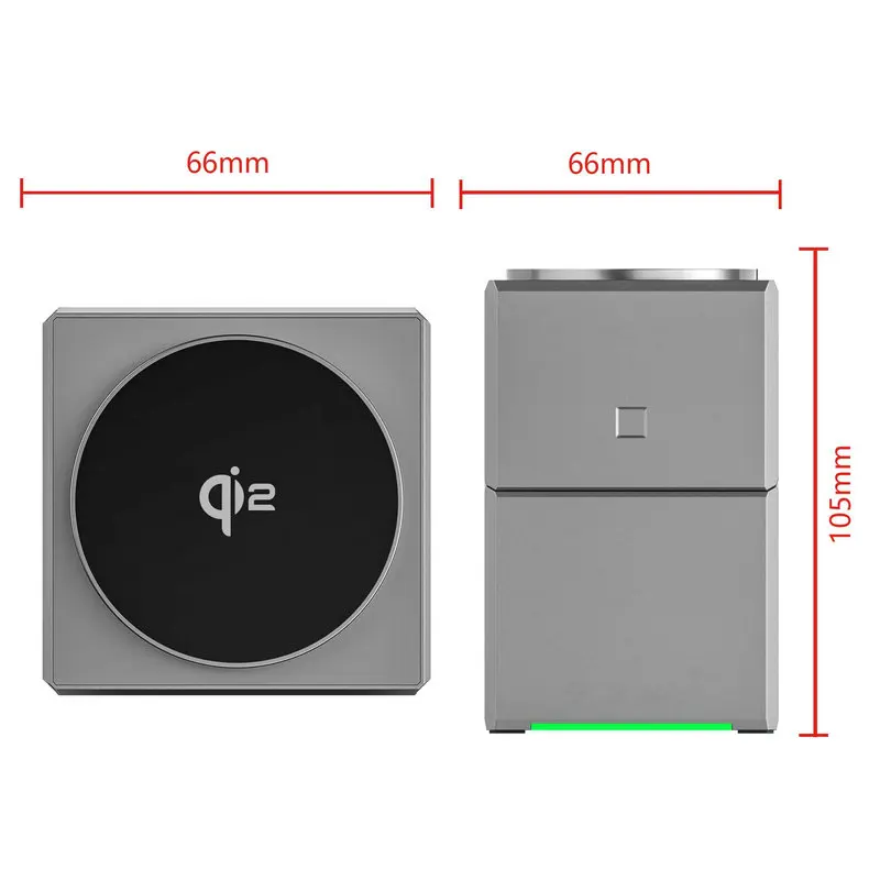 CE FCC ROHS 3 in 1 Magnetic Auto Rotation Wireless Charger Press Pop-up Design 15W Wireless Charger for Mobile Phone for Watch