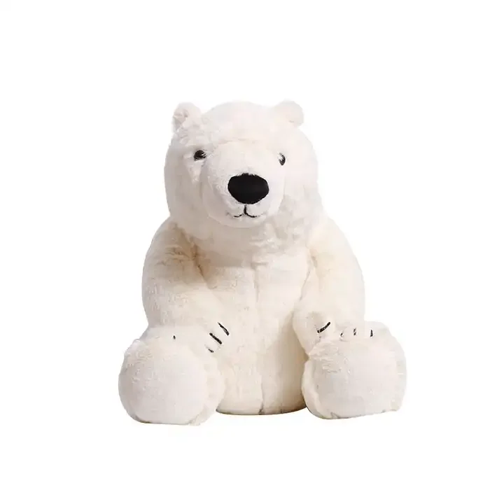New Simulation Polar Bear Plush Toy Customized Cute Bear Hug Pillow Doll Mascot Big Doll Stuffed Plush Toy