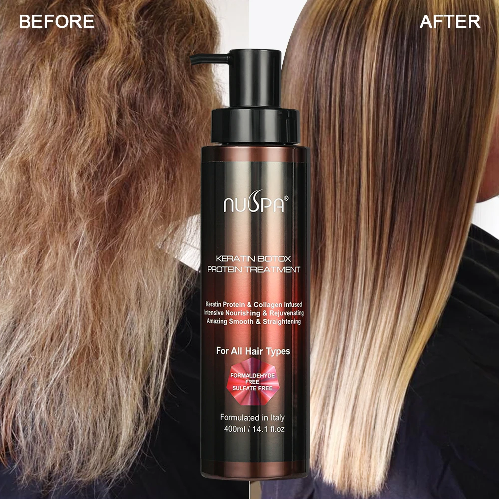 OEM ODM Professional Salon Use Hair Smoothing Brazilian Silk Protein  Straightening Keratin Hair Treatment