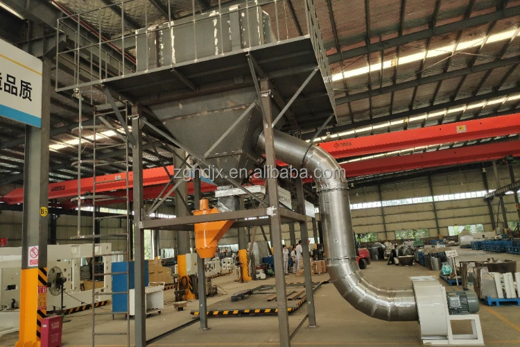 Railway Railcar Grain Receiving Unloading Dust Suppression Hopper, Moveable Dust-Proof Truck Loading Hopper at Port