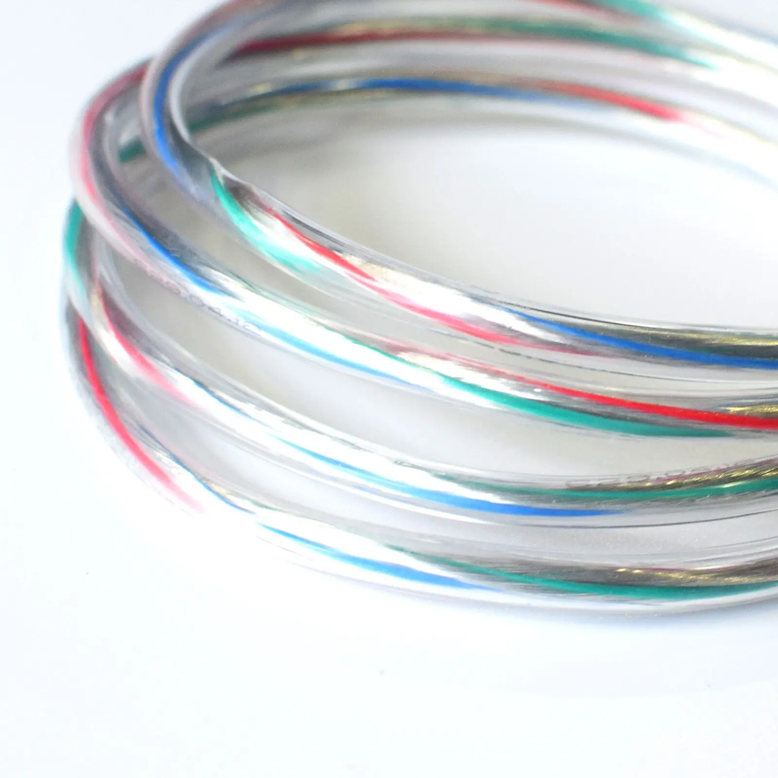 电力电缆透明18 20 22 24 26 28 AWG透明电缆聚氯乙烯2芯玻璃吊灯电缆