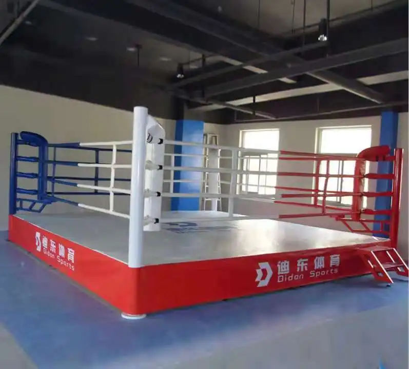 Professional Customized Size Logo Table Flooring Boxing Ring Price PVC Canvas Taekwondo Karate Wrestling Judo Boxing Ring