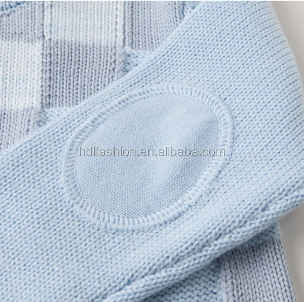Детская одежда, чистый белый органический хлопок, машинная вязка, свитер для маленьких мальчиков