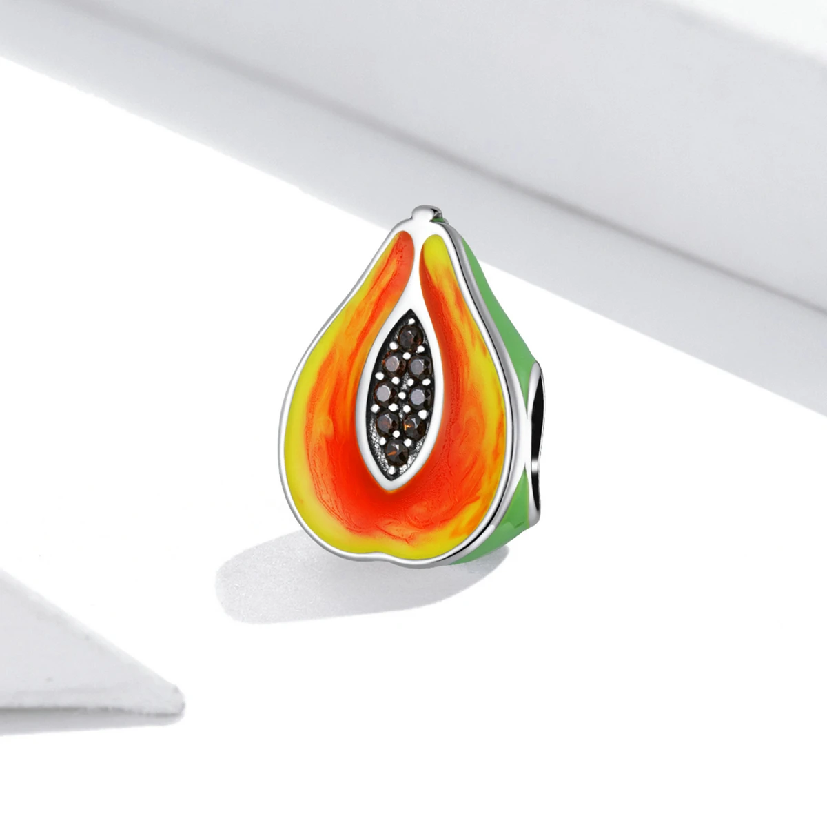 Fábrica 925 Sterling Silver Fine Jewelry Presente Delicado Papaya