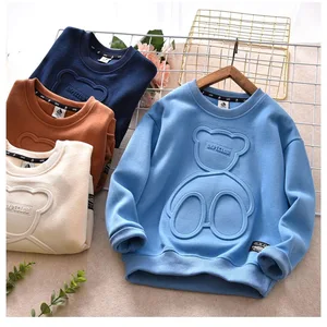 Customized Children 3D Embossing Print Bulk Breathable Boys Girls Pullover Soft Hoodies for Unisex Zip Hoodie Clothes for Kids
