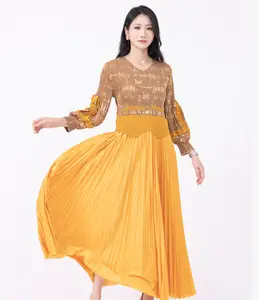 New Miyake Pleated Dress Available for Wholesale in Summer Size for Ladies Large Size Available