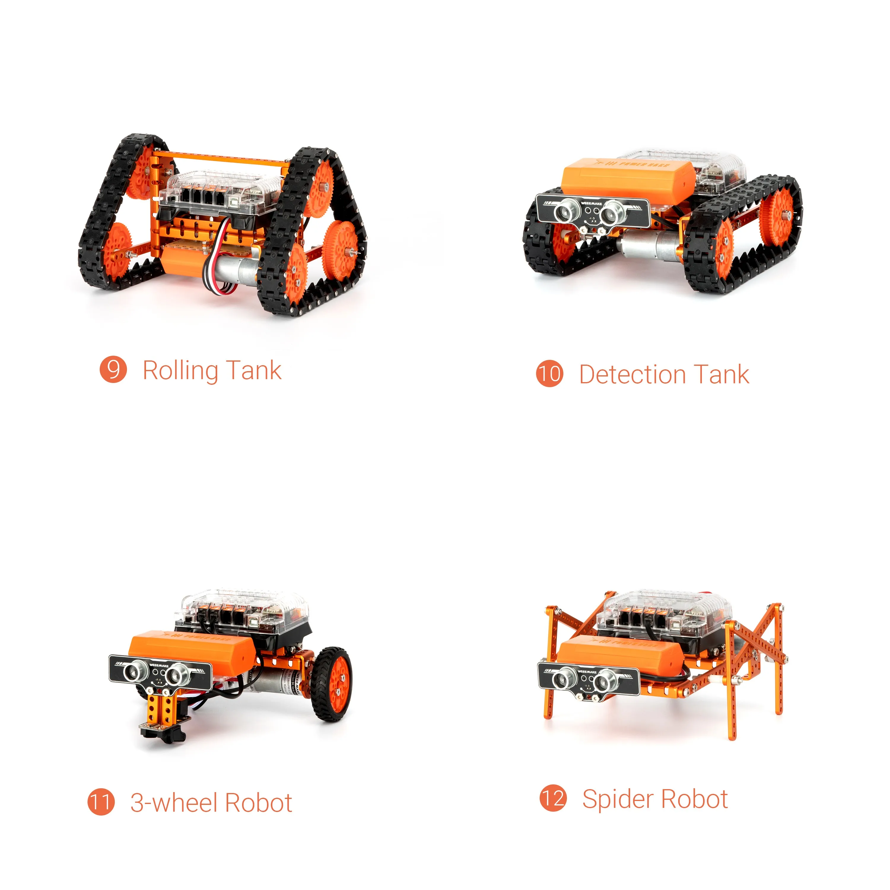 Weeemake DIY Robot Car Kit Robotics Education Kit with Robotic Arm Encourages Coding Skills for School & Education