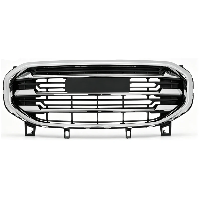 Black Chrome Front Bumper Grille Assembly for GMC Terrain SLT SLE 2018-2021 OEM 84165554 Direct Fit Replacement