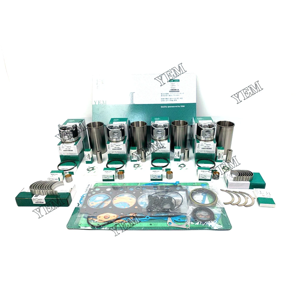 YEM Spare Parts 4TNV88-ZPBV Rebuild Kit With Head Gasket Set Piston Ring Liner Main Rod Bearings Set for Yanmar Tractor