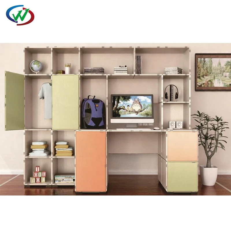 Storage Cabinet DIY Modular Storage Cube Home Furniture Kitchen Furniture DIY Plastic Bedroom Furniture Wardrobe Guangdong 100
