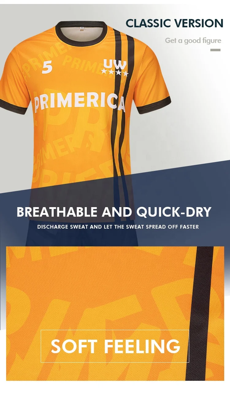 Source 2019/20 Wholesale Custom Blank Orange Soccer Jersey 100% Polyester Football  Jerseys on m.