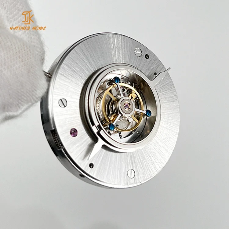 Newest Design Self-factory Custom Accurate Automatic Mechanical Central Skeleton  Tourbillon Watch Movement