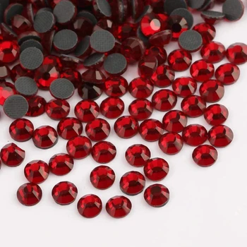 OPL Crystal Hotfix Rhinestone,Machine Cut Stone - Dark Siam DMC Cheap Price Rhinestone Bulk Wholesale