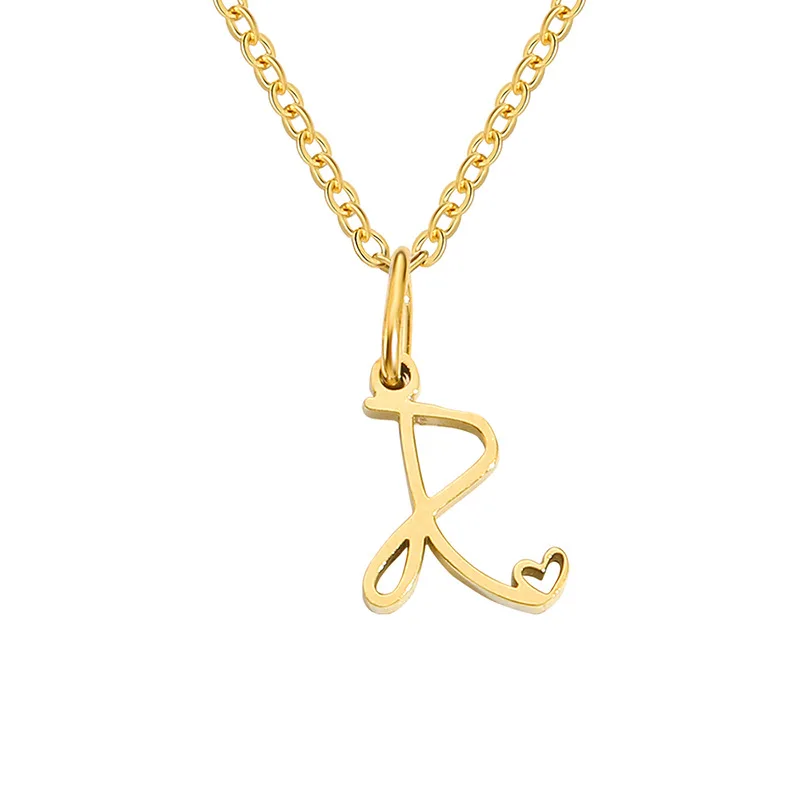 Necklace With Initial Pendant