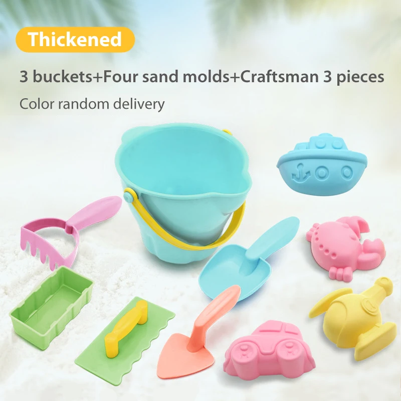 Portable Sand Bucket Toys Customized Toys Sand Bucket Pail And Spade