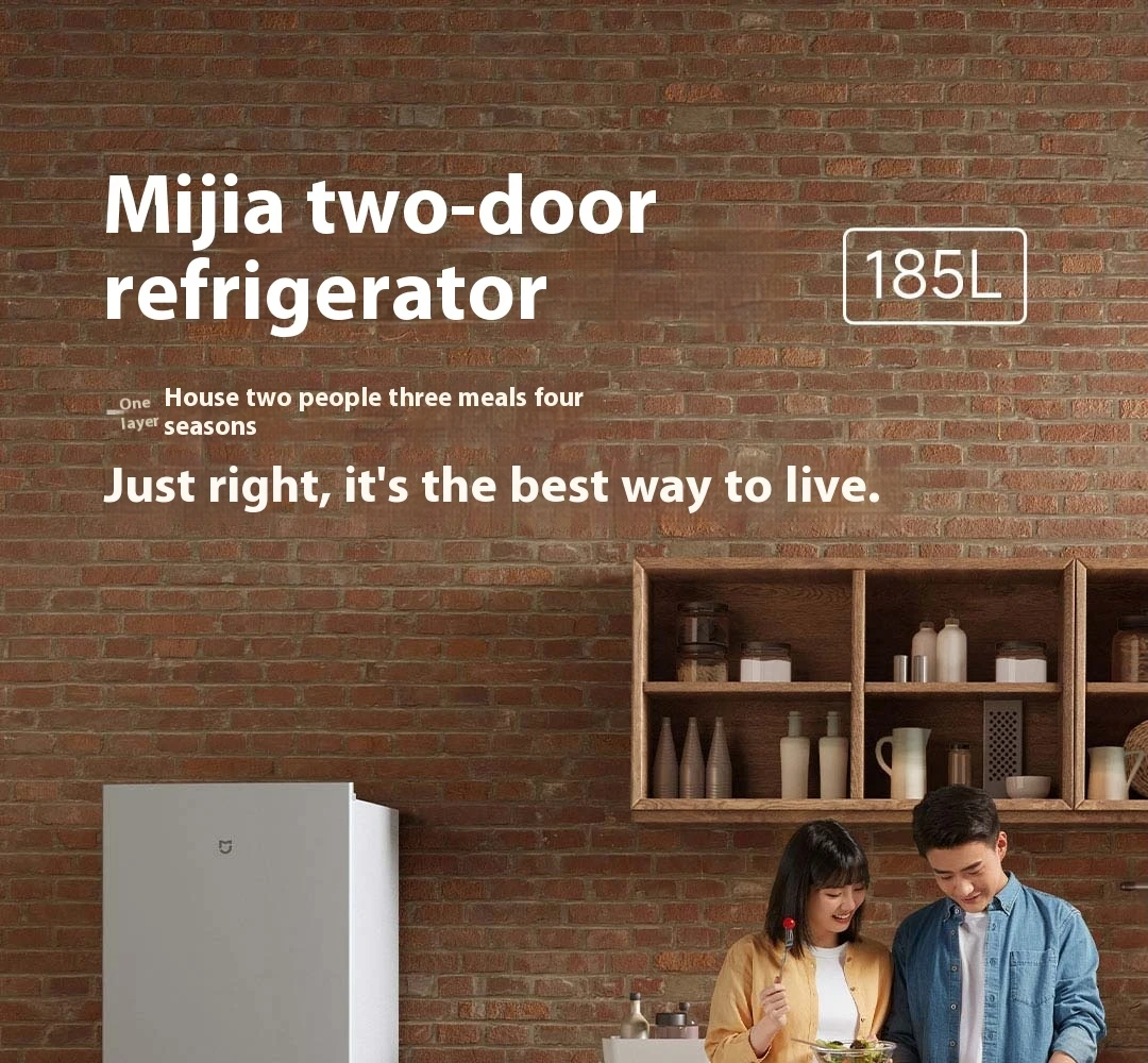 Xiaomi Mijia Double Door Refrigerator 185l Household Low Energy Consumption Buy Double Door