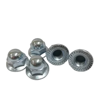 M8 flange cap nut with serration