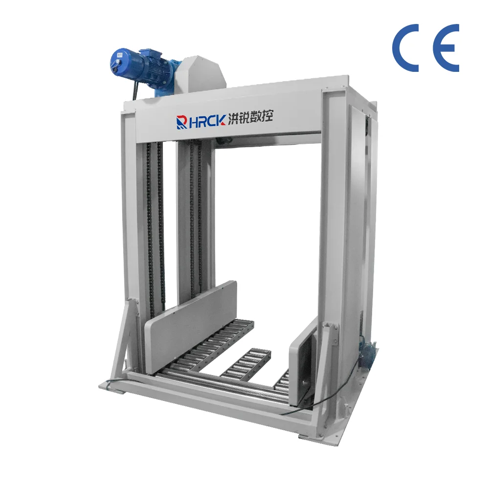 Hongrui Machinery E-type طاولة رفع مقصية هيدروليكية للخدمة الشاقة مع سطح أسطوانة كهربائية