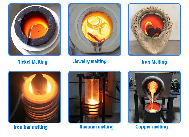 Mini Melting Furnace Induction Heater Melting Gold Silver Copper Brass ...