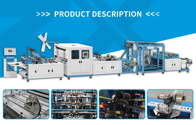 ZXL-E700 High Speed 5 in 1 Ultrasonic Non Woven Box Bag