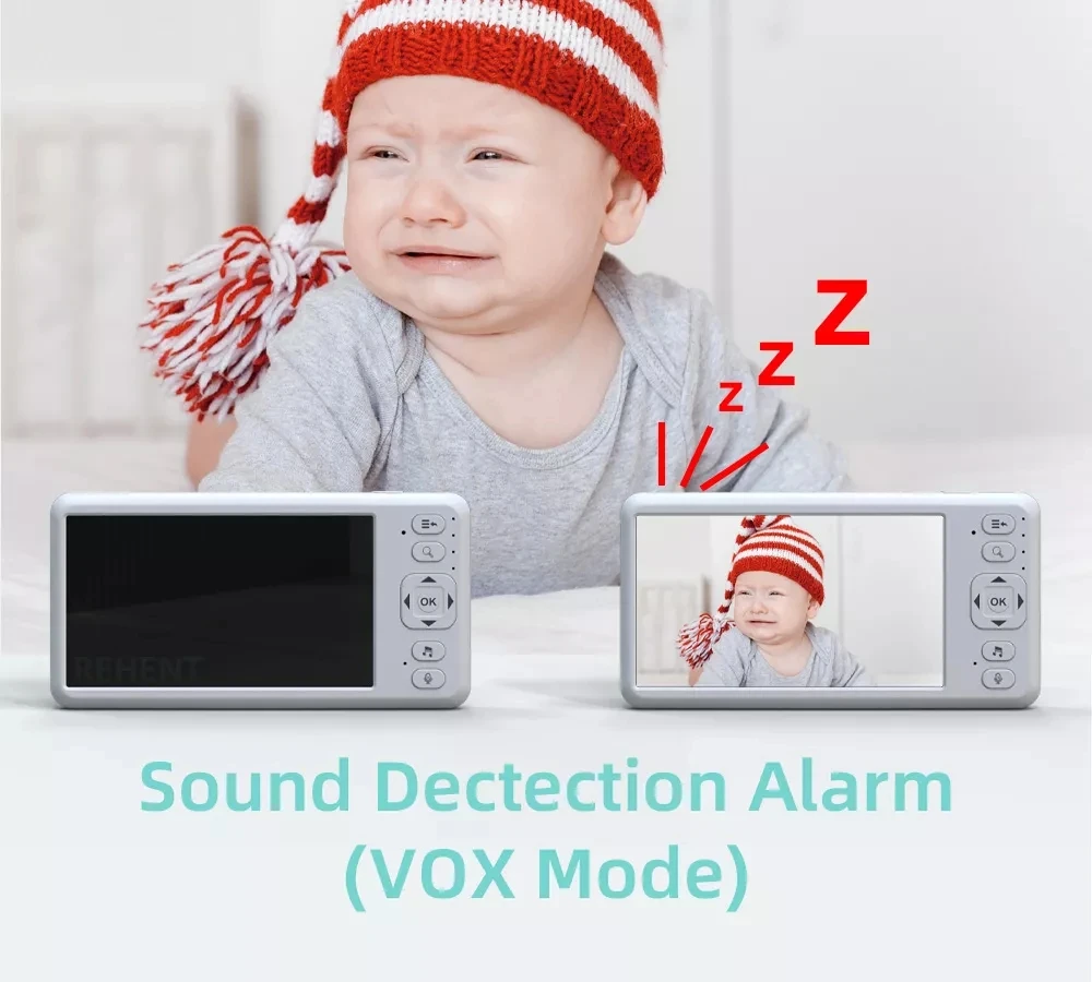 5.0" Smart Baby Monitor Baby Product Wifi Tuya Video Baby Monitor With