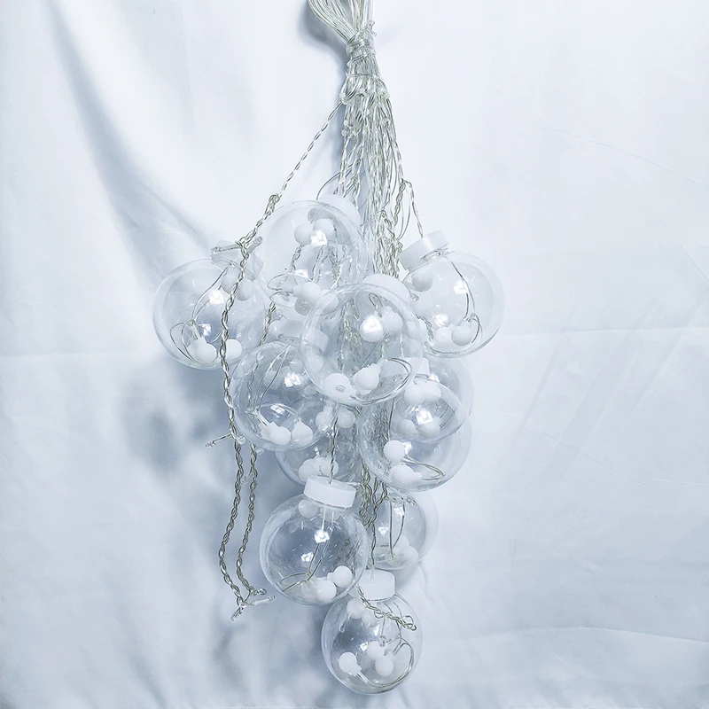 LED Wishing Ball Curtain String Lights IP44 Fairy Garland for Bedroom New Year Christmas Decorations Window Festival Decor