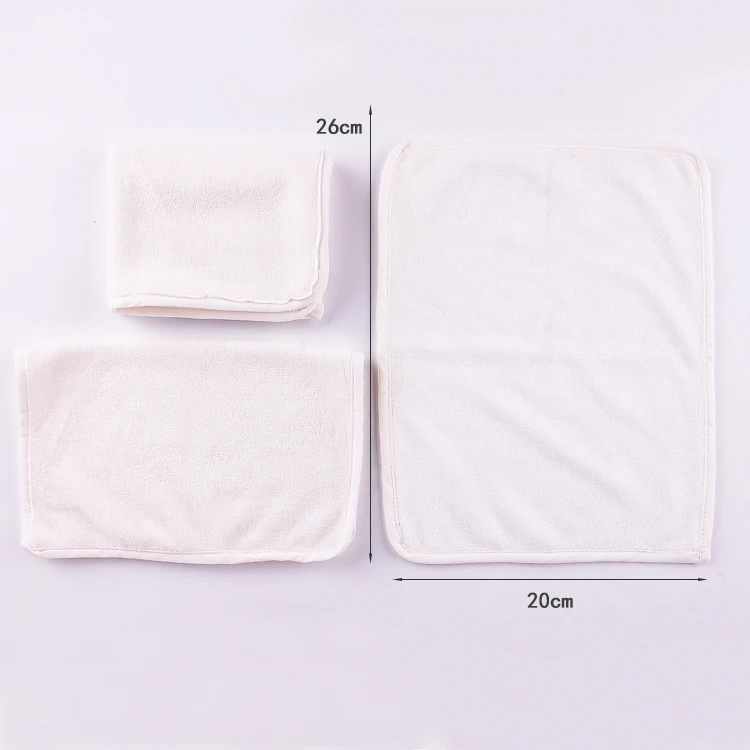 Factory Price  Customized Eco-Friendly Square Private Label Soft Small Bamboo Terry Cotton Face Towel Makeup Remover Towels