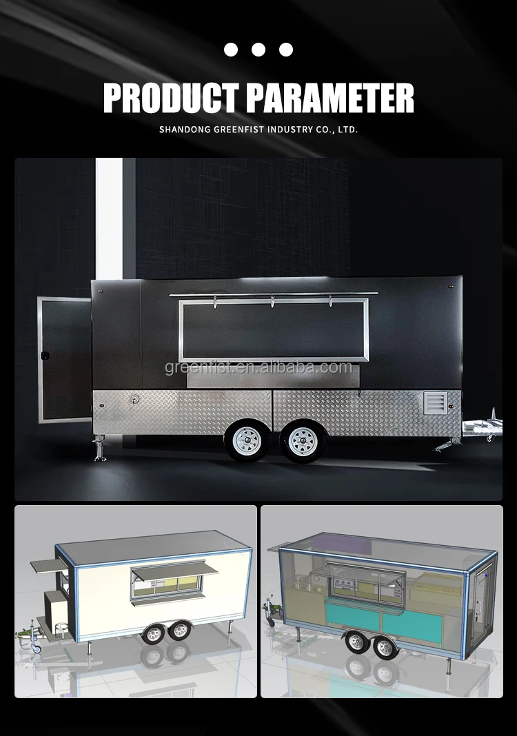 16ft Full Statement Food Truck Bakery Vending Cart Mobile With ...