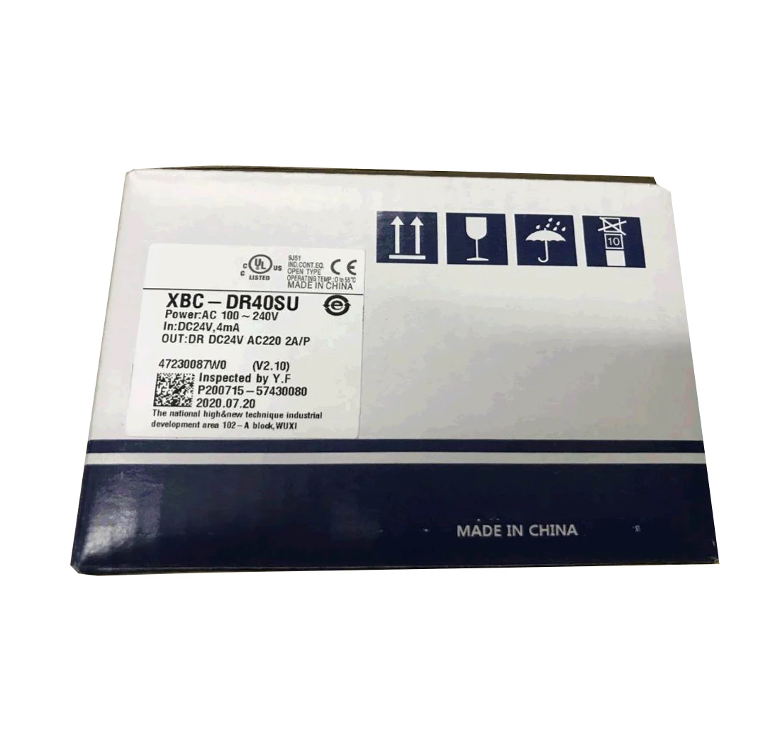 New Original XBC-DR40SU XBC series compact PLC controller with integrated digital input and relay output. It supports basic logic control, high-speed pulse function and reliable industrial anti-interference performance. 